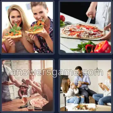 4 Bilder 1 Wort 5 Buchstaben PIZZA