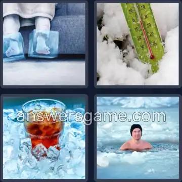 4 Bilder 1 Wort 5 Buchstaben KÄLTE