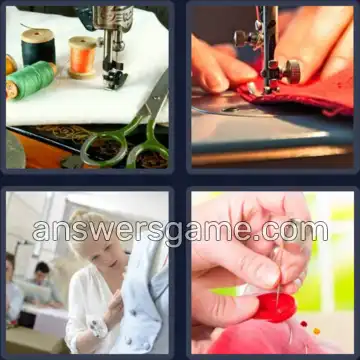 4 Bilder 1 Wort 5 Buchstaben NÄHEN