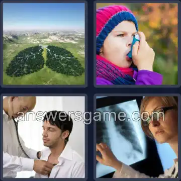 4 Bilder 1 Wort 5 Buchstaben LUNGE