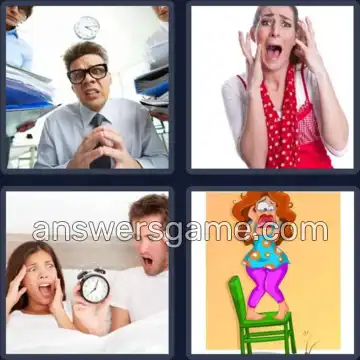 4 Bilder 1 Wort 5 Buchstaben PANIK