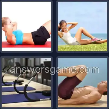 4 Bilder 1 Wort 5 Buchstaben SITUP