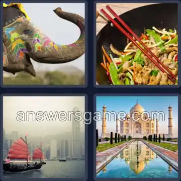 4 Bilder 1 Wort 5 Buchstaben ASIEN