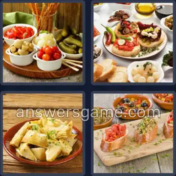 4 Bilder 1 Wort 5 Buchstaben TAPAS