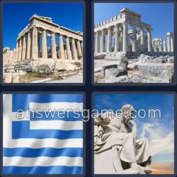 4 Bilder 1 Wort 5 Buchstaben ATHEN