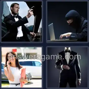 4 Bilder 1 Wort 5 Buchstaben AGENT