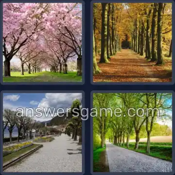 4 Bilder 1 Wort 5 Buchstaben ALLEE