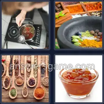 4 Bilder 1 Wort 5 Buchstaben WÜRZE