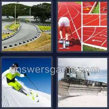 4 Bilder 1 Wort 5 Buchstaben PISTE
