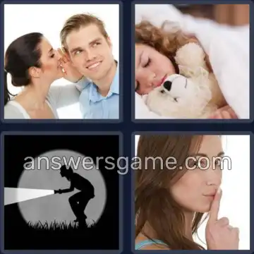 4 Bilder 1 Wort 5 Buchstaben LEISE