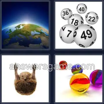 4 Bilder 1 Wort 5 Buchstaben KUGEL