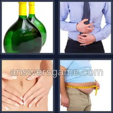 4 Bilder 1 Wort 5 Buchstaben BAUCH