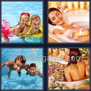 4 Bilder 1 Wort 5 Buchstaben BADEN