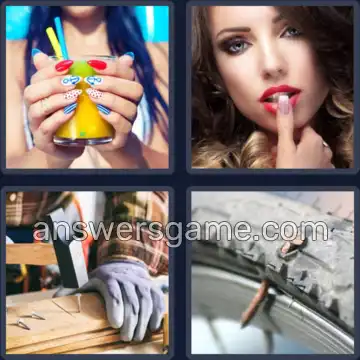 4 Bilder 1 Wort 5 Buchstaben NAGEL
