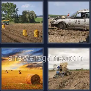 4 Bilder 1 Wort 5 Buchstaben ACKER