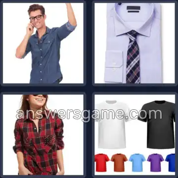 4 Bilder 1 Wort 5 Buchstaben SHIRT