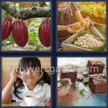 4 Bilder 1 Wort 5 Buchstaben KAKAO