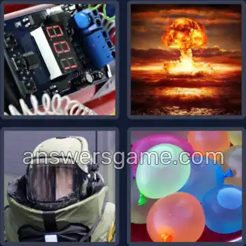 4 Bilder 1 Wort 5 Buchstaben BOMBE