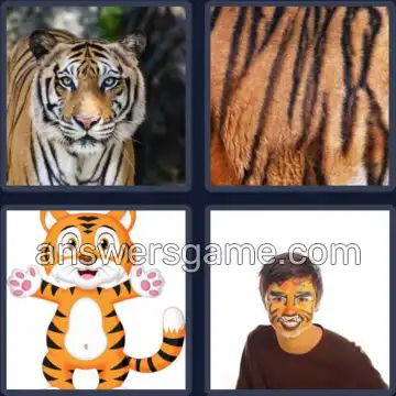 4 Bilder 1 Wort 5 Buchstaben TIGER