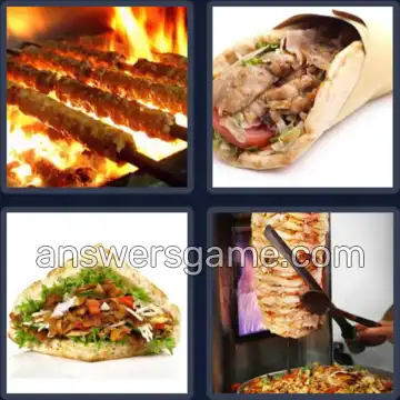 4 Bilder 1 Wort 5 Buchstaben KEBAB