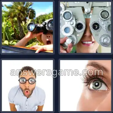 4 Bilder 1 Wort 5 Buchstaben SEHEN