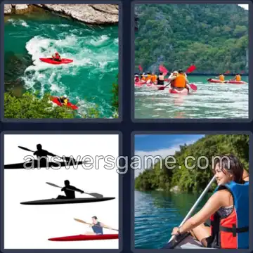 4 Bilder 1 Wort 5 Buchstaben KAJAK