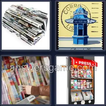 4 Bilder 1 Wort 5 Buchstaben KIOSK