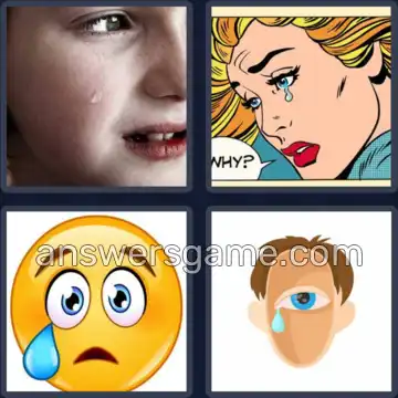 4 Bilder 1 Wort 5 Buchstaben TRÄNE