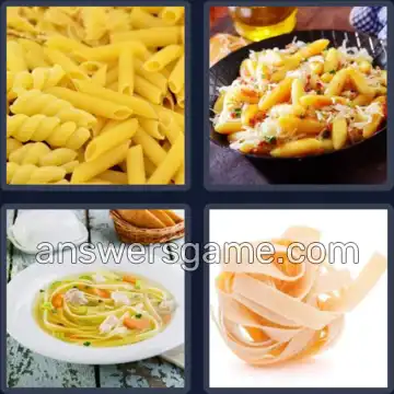 4 Bilder 1 Wort 5 Buchstaben NUDEL