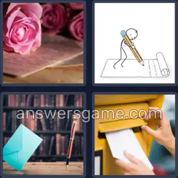 4 Bilder 1 Wort 5 Buchstaben BRIEF