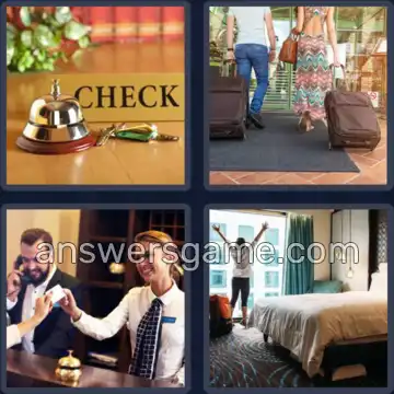 4 Bilder 1 Wort 5 Buchstaben HOTEL
