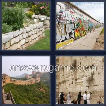 4 Bilder 1 Wort 5 Buchstaben MAUER
