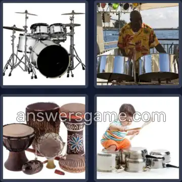 4 Bilder 1 Wort 5 Buchstaben DRUMS