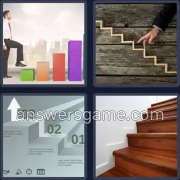 4 Bilder 1 Wort 5 Buchstaben STUFE