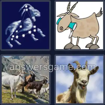 4 Bilder 1 Wort 5 Buchstaben ZIEGE