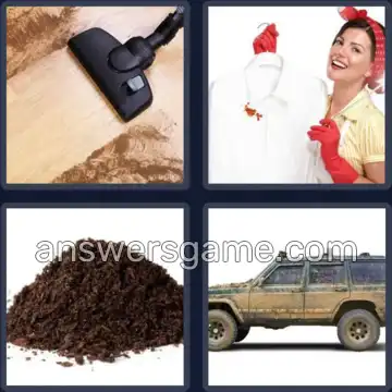 4 Bilder 1 Wort 5 Buchstaben DRECK