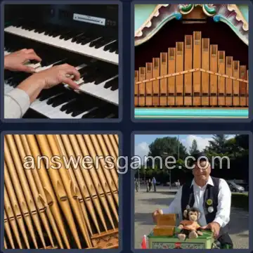 4 Bilder 1 Wort 5 Buchstaben ORGEL