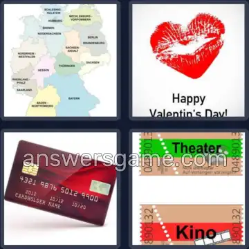 4 Bilder 1 Wort 5 Buchstaben KARTE