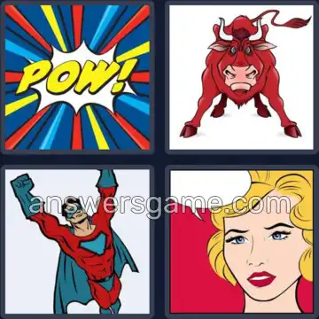 4 Bilder 1 Wort 5 Buchstaben COMIC