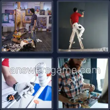 4 Bilder 1 Wort 5 Buchstaben MALER