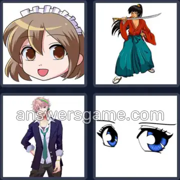 4 Bilder 1 Wort 5 Buchstaben MANGA