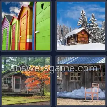 4 Bilder 1 Wort 5 Buchstaben HÜTTE