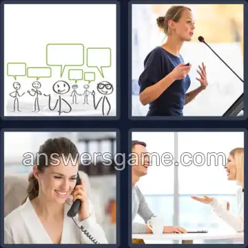 4 Bilder 1 Wort 5 Buchstaben REDEN