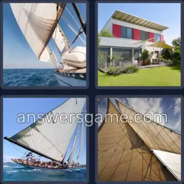 4 Bilder 1 Wort 5 Buchstaben SEGEL