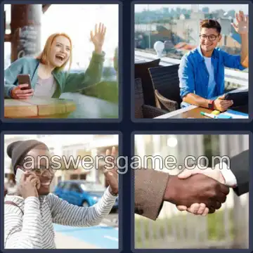 4 Bilder 1 Wort 5 Buchstaben HALLO