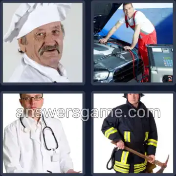 4 Bilder 1 Wort 5 Buchstaben BERUF