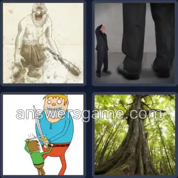 4 Bilder 1 Wort 5 Buchstaben RIESE