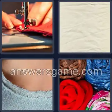 4 Bilder 1 Wort 5 Buchstaben STOFF