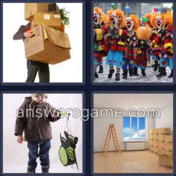 4 Bilder 1 Wort 5 Buchstaben UMZUG