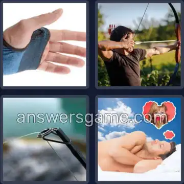 4 Bilder 1 Wort 5 Buchstaben SEHNE